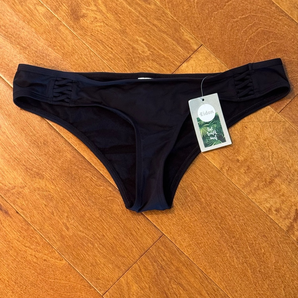 Eidon Bikini Bottom NWT Black Licorice Rebel Medium